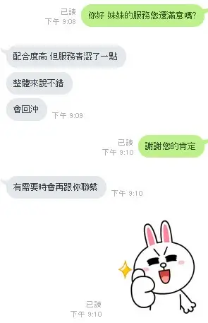 消費者評論：配合度高，會回沖！滿意